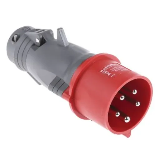 Legrand, HYPRA IP44 Red Cable Mount 3P + N + E Industrial Power Plug, Rated At 32A, 415 V - 0 529 44 product image