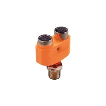 ifm electronic 1 Pole M12 Plug to 2 Pole M12 Socket Adapter - EBC115 product image