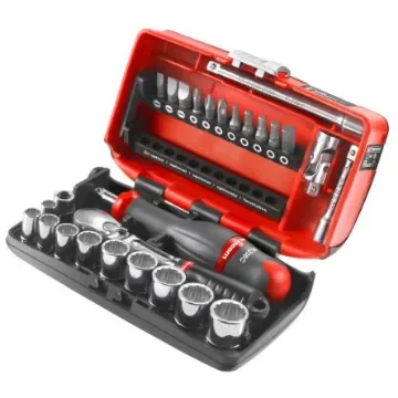 Facom 27-Piece Metric 1/4 in Standard Socket/Bit Set with Ratchet, 12 point - RL.NANO112 product image
