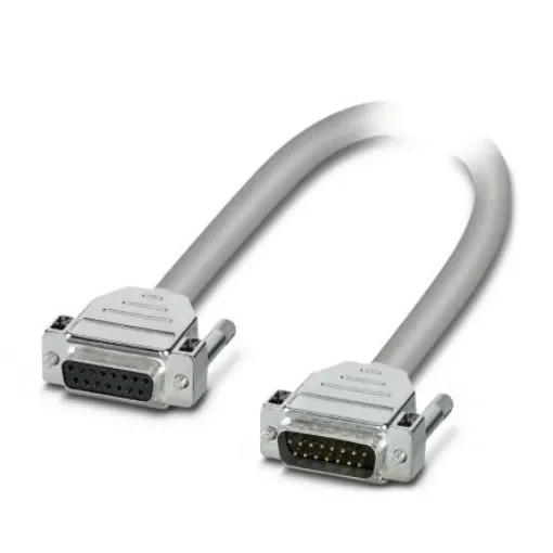 Phoenix Contact Female 15 Pin D-sub to Male 15 Pin D-sub Serial Cable, 3m - 1066603 product image