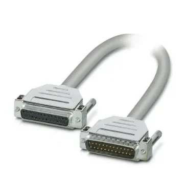 Phoenix Contact Female 25 Pin D-sub to Male 25 Pin D-sub Serial Cable, 1m - 1066665 product image