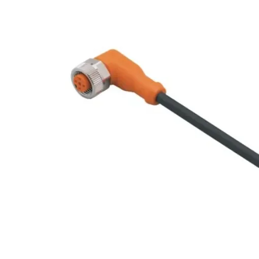 ifm electronic Right Angle Female 1 way M12 to Unterminated Sensor Actuator Cable, 10m - EVC549 product image