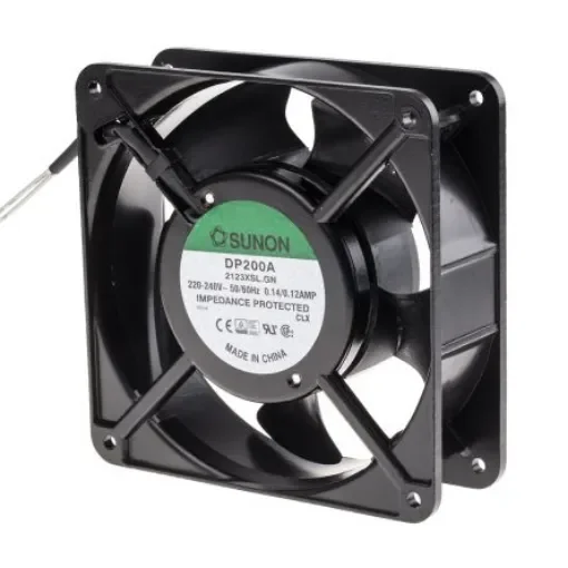 Sunon DP Series Axial Fan, 230 V ac, AC Operation, 161.4m³/h, 21W, 120mA Max, 120 x 120 x 38mm - DP200A-2123XSL.GN product image