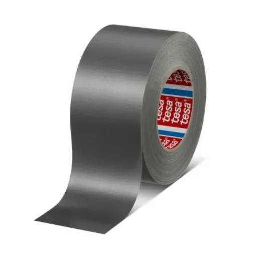 Tesa Standard Polyethylene Coated Cloth Tape 04688-00012-00 Cloth Tape, Black, Rubber Finish product image