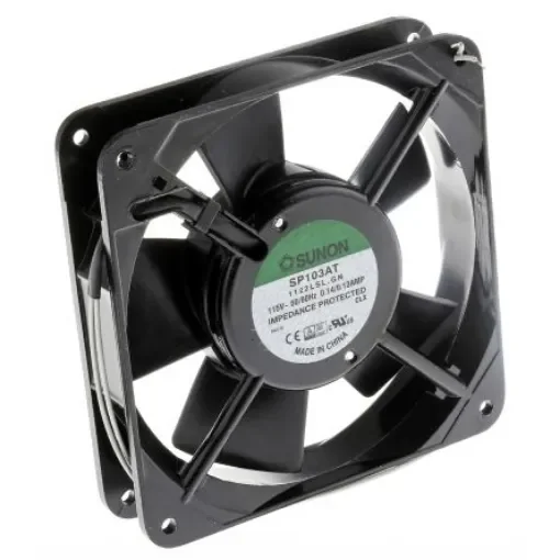Sunon SP Series Axial Fan, 115 V ac, AC Operation, 78.2m³/h, 13W, 130mA Max, 120 x 120 x 25mm - SP103AT-1122LSL.GN product image