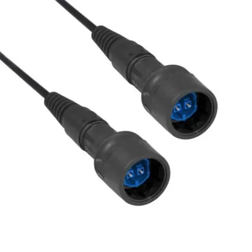 Bulgin LC to LC Duplex Single Mode OS1 Fibre Optic Cable, 125µm, Yellow, 10m - PXF6054CAB product image