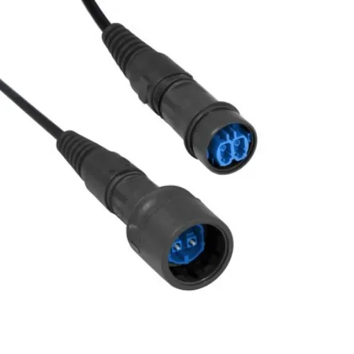 Bulgin LC to LC Duplex Single Mode OS1 Fibre Optic Cable, 125µm, Yellow, 10m - PXF6055CAB product image