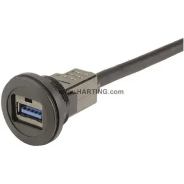 HARTING USB 3.0, Male USB A to Female USB A, 500mm - 09454521970 product image