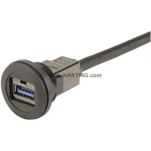 HARTING USB 3.0, Male USB A to Female USB A, 500mm - 09454521970 product image