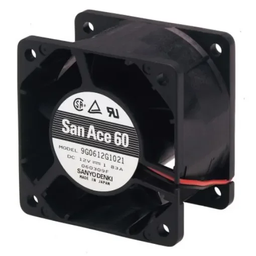 Sanyo Denki 9G Series Axial Fan, 24 V dc, DC Operation, 110.4m³/h, 20.4W, 850mA Max, 60 x 60 x 38mm - 9G0624G101 product image