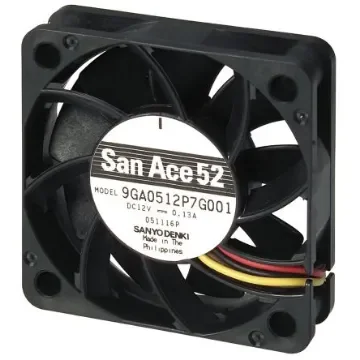 Sanyo Denki San Ace 9GA Series Axial Fan, 24 V dc, DC Operation, 30.1m³/h, 1.68W, 70mA Max, 52 x 52 x 15mm - 9GA0524P7G001 product image