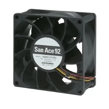 Sanyo Denki 9GA Series Axial Fan, 48 V dc, DC Operation, 239.6m³/h, 26.4W, 550mA Max, 92 x 92 x 38mm - 9GA0948P1H03 product image