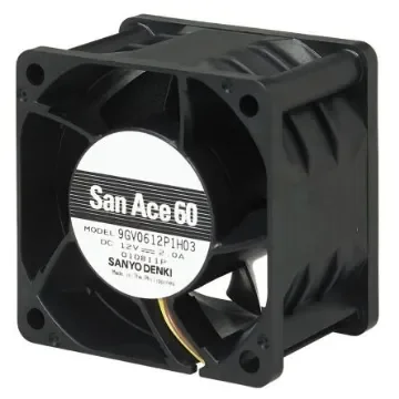 Sanyo Denki 9GV Series Axial Fan, 48 V dc, DC Operation, 129.1m³/h, 24W, 500mA Max, 60 x 60 x 38mm - 9GV0648P1H03 product image