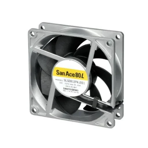 Sanyo Denki 9LG Series Axial Fan, 24 V dc, DC Operation, 124m³/h, 6.72W, 280mA Max, 80 x 80 x 25mm - 9LG0824P4J001 product image