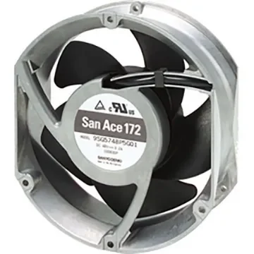 Sanyo Denki 9SG Series Axial Fan, 24 V dc, DC Operation, 696.6m³/h, 67.2W, 2.8A Max, 172 x 150 x 51mm - 9SG5724P5H61 product image