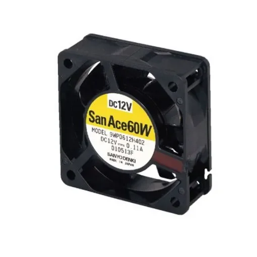 Sanyo Denki 9WP Series Axial Fan, 24 V dc, DC Operation, 18.7cfm, 1.44W, 60mA Max, IP68, 60 x 60 x 25mm - 9WP0624H401 product image
