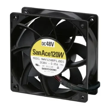 Sanyo Denki 9WV Series Axial Fan, 24 V dc, DC Operation, 309.2m³/h, 19.2W, 800mA Max, IP68, 120 x 120 x 38mm - 9WV1224P1H001 product image