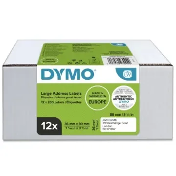 Dymo White Label Roll, 89mm Width, 36mm Height - 2093093 product image