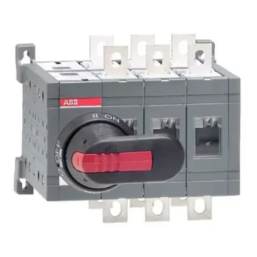 ABB 3P Pole Plug In Isolator Switch - 160A Maximum Current, 110kW Power Rating, IP65 - 1SCA022772R6510 product image