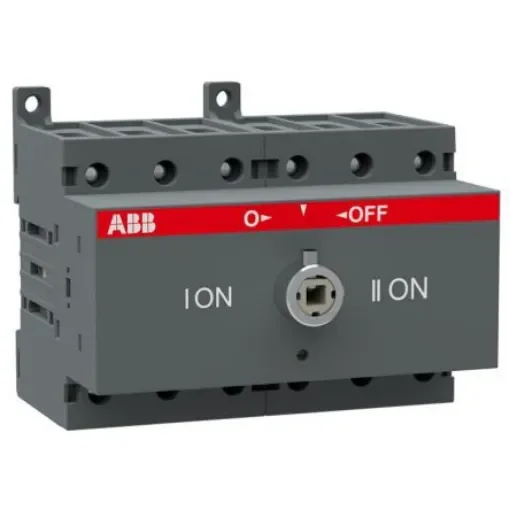 ABB 3P Pole Isolator Switch - 63A Maximum Current, 22kW Power Rating, IP20 - 1SCA105338R1001 product image