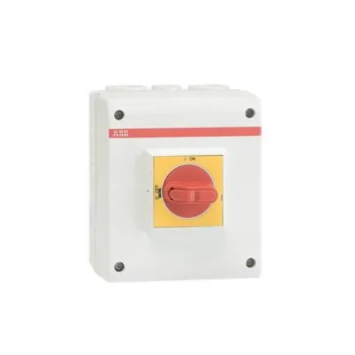 ABB 4P Pole Isolator Switch - 16A Maximum Current, IP65 - 1SCA022459R6510 product image