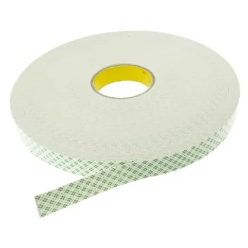 3M SCOTCH 4032, 4032 White Foam Tape, 25.0mm x 66.0m, 0.80mm Thick - 3M 4032 25mm x 66m product image