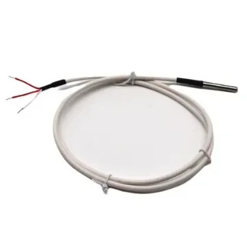 Prosensor PT100 Temperature Probe, 6mm Dia, 100mm Long, 3 Wire, Class A +105°C Max - SLSR100PVC1-10M product image