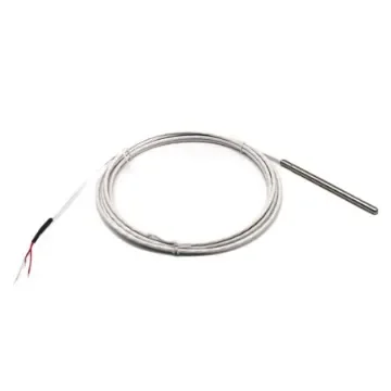 Prosensor PT100 Temperature Probe, 6mm Dia, 100mm Long, 3 Wire, Class A +250°C Max - SLSR100TE1-3M product image