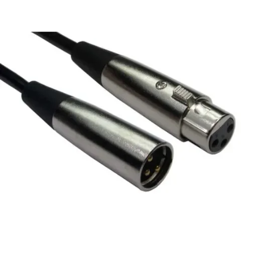 RS PRO Male 3 Pin XLR to Female 3 Pin XLR  Cable, Black, 20m - 1924440 product image