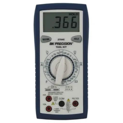 BK Precision BK2704C Handheld Digital Multimeter, 10A ac Max, 10A dc Max, 750V ac Max product image