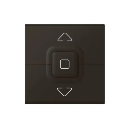 Legrand Black Roller Shutter Switch,6A, Mosaic Series - 079126L product image