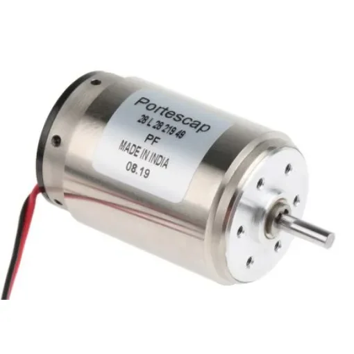 Portescap Brushed DC Motor, 11 W, 12 V dc, 19.9 mNm, 5300 rpm, 3mm Shaft Diameter - 28L28-219.49 product image