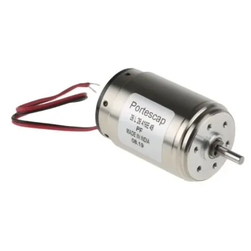 Portescap Brushed DC Motor, 11 W, 24 V dc, 21 mNm, 5600 rpm, 3mm Shaft Diameter - 28L28-416E.49 product image
