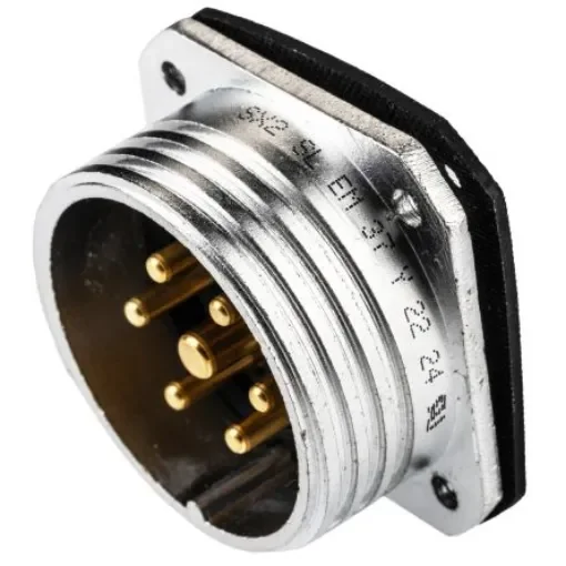 Amphenol Socapex Circular Connector, 7 Contacts, Panel Mount, Socket, Male, SL61 Series - SL EM 37 Y product image
