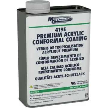 MG Chemical Clear Acrylic Conformal Coating, 945 ml Tin, -65°C min, +130°C max - 419E-1L product image