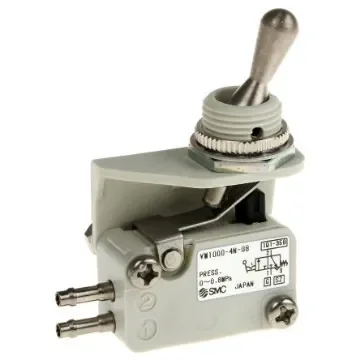 SMC Toggle Lever 3/2 Pneumatic Manual Control Valve VM1000 Series, 2.5mm, III B - VM1000-4N-08 product image