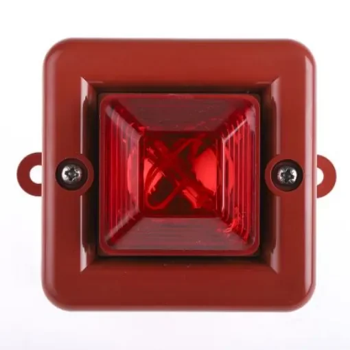 e2s SON4 Series Red Sounder Beacon, 230 V ac, IP66, Wall Mount, 104dB at 1 Metre - SON4AC230R/R product image