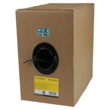 StarTech.com, 305m Cat5e, Black, U/UTP Unshielded, Unterminated PVC Sheath - WIR5ECMRBK product image