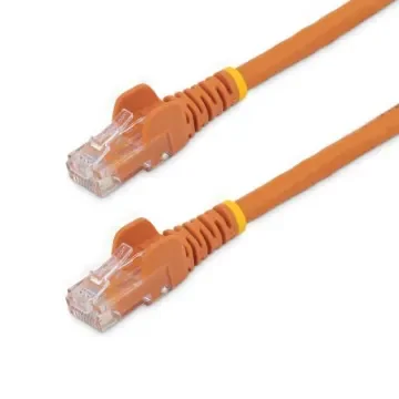 StarTech.com, 15m Cat6, Orange RJ45 to Male RJ45 Male, U/UTP Unshielded, Terminated PVC Sheath - N6PATC15MOR product image
