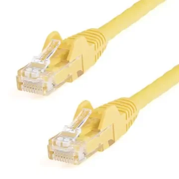 StarTech.com, 15m Cat6, Yellow RJ45 to Male RJ45 Male, U/UTP Unshielded, Terminated PVC Sheath - N6PATC15MYL product image