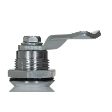 RS PRO Natural Stainless Steel Cabinet Lock, 13mm Panel-to-Tongue, Key Unlock - 1929645 product image