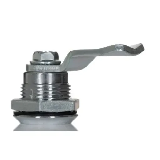 RS PRO Natural Stainless Steel Cabinet Lock, 13mm Panel-to-Tongue, Key Unlock - 1929645 product image