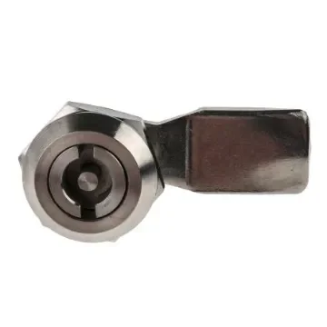 RS PRO Silver Stainless Steel Cabinet Lock, 20mm Panel-to-Tongue, Key Unlock - 1929646 product image
