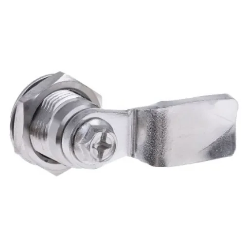 RS PRO Silver Stainless Steel Cabinet Lock, 26mm Panel-to-Tongue, Key Unlock - 1929647 product image