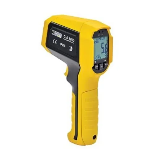Chauvin Arnoux CA 1862 Infrared Thermometer, -35 °C, -31°F Min, +650 °C, +1202°F Max, ±1.8 °C, ±1.8 % Accuracy, °C and - P01651816 product image
