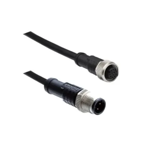 Amphenol Industrial Industrial Circular Connectors, 12 Contacts, Threaded Mount, M12 ConnectorPlug and Socket, Male and - M12A12ML-12AFL-SBA05 product image