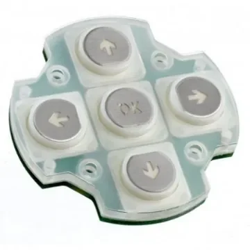 APEM IP65 5 Key ABS Illuminated Keypad - PRN0500L0B12S product image