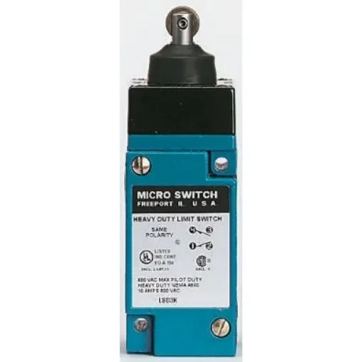 Honeywell HDLS Series Plunger Limit Switch, NO/NC, IP67, SPDT, Die Cast Zinc Housing, 600V ac Max, 10A Max - LS4D3K product image