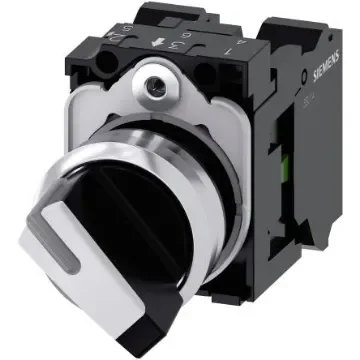 Siemens Selector Switch -, Illuminated 2 Positions - 3SU1150-2BF60-3MA0 product image