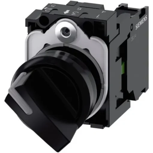 Siemens Selector Switch -, Illuminated 2 Positions - 3SU1100-2BF10-1BA0 product image